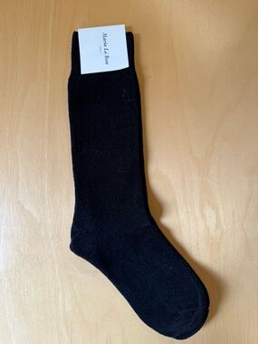 Maria La Rosa - Velvet Black Women's Mid Calf Sock